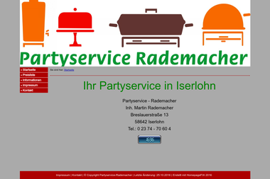 partyservice-rademacher.net - Catering Services Iserlohn