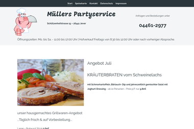 partyservice-mueller-jever.de - Catering Services Jever