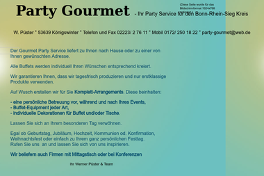 partygourmet.de - Catering Services Königswinter