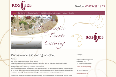 party-koschel.de - Catering Services Königs Wusterhausen