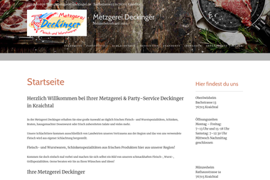 metzgerei-deckinger.de - Catering Services Kraichtal