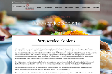 partyservice-koblenz.de - Catering Services Lahnstein