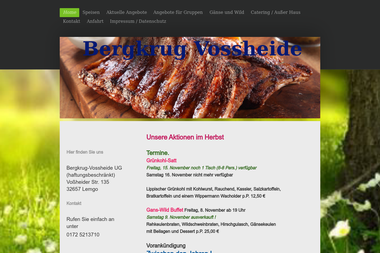 bergkrug-vossheide.de - Catering Services Lemgo