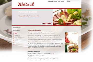 wetzel-partyservice.de - Catering Services Lübeck
