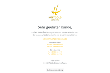 hueftgoldcatering.de - Catering Services Mülheim An Der Ruhr
