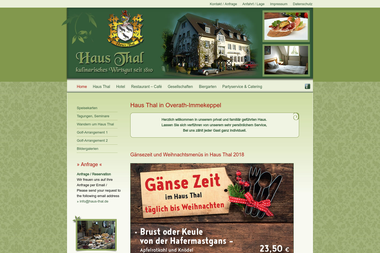 haus-thal.de - Catering Services Overath