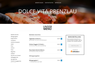 dolcevita-prenzlau.de - Catering Services Prenzlau