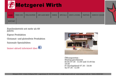 metzgerei-wirth.de - Catering Services Puchheim