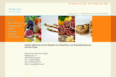 partyservice-singer.de - Catering Services Reichenbach Im Vogtland