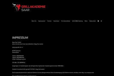grillakademie-saar.de/impressum - Catering Services Saarlouis