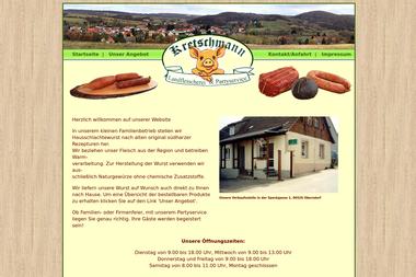 landfleischerei-kretschmann.de - Catering Services Sangerhausen
