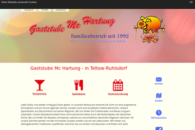 gaststube-mchartung.de - Catering Services Teltow