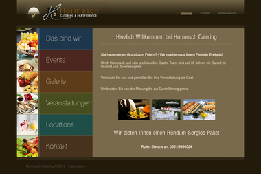 hormesch-gastro.de - Catering Services Trier