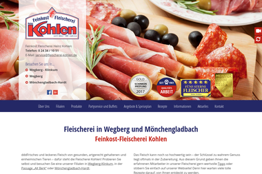 fleischerei-kohlen.de - Catering Services Wegberg