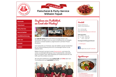 fleischerei-tepass.de - Catering Services Wesel