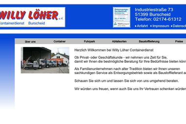 loeher-containerdienst.de - Containerverleih Burscheid