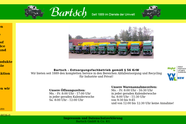 bartsch-entsorgung.de - Containerverleih Gütersloh