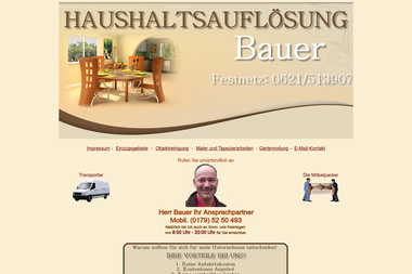 haushaltsaufloesung-bauer.de - Containerverleih Ludwigshafen Am Rhein