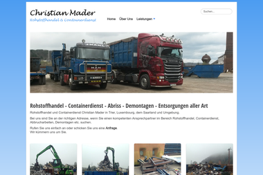 rohstoffhandel-mader.de - Containerverleih Trier