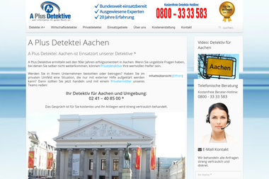 detektei-aplus.de/dependancen/detektei-aachen.htm - Detektiv Aachen