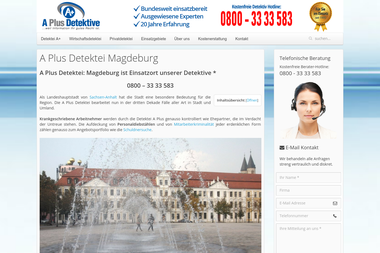 detektei-aplus.de/dependancen/detektei-magdeburg.htm - Detektiv Magdeburg