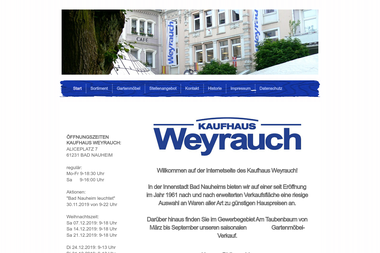 kaufhaus-weyrauch.de - Anlage Bad Nauheim