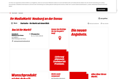 mediamarkt.de/markt/neuburg - Anlage Neuburg An Der Donau