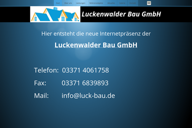 luck-bau.de - Fassadenbau Luckenwalde