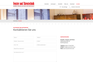 haustechnik-sls.de/kontakt.php - Fenster Saarlouis