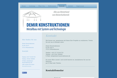 demir-konstruktionen.de/kontakt - Fenster Witzenhausen