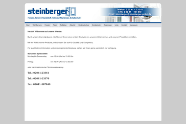 steinberger-gmbh.de - Fenstermonteur Bottrop