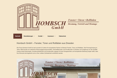 hombsch-fenster.de - Fenstermonteur Dresden