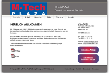 m-tech-plaza.de - Förderbänder Hersteller Mindelheim
