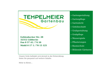 tempelmeier.info - Gärtner Lübbecke