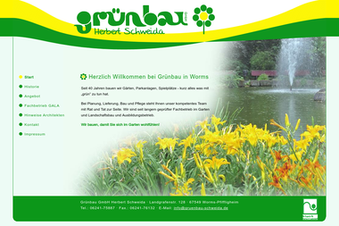 gruenbau-schweida.de - Gärtner Worms