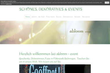 abloom-event.de - Geschenkartikel Großhandel Filderstadt