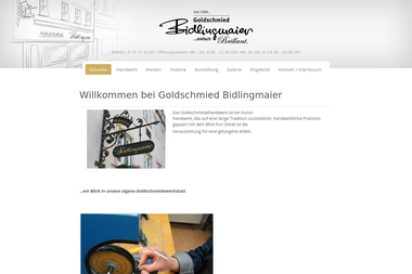 goldschmied-bidlingmaier.de - Geschenkartikel Großhandel Hechingen