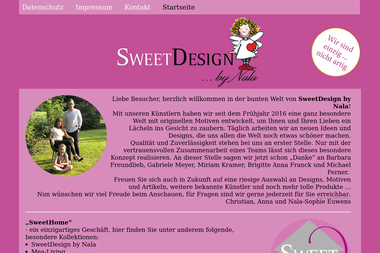 sweetdesign-by-nala.com - Geschenkartikel Großhandel Kempen
