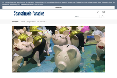 sparschwein-paradies.de - Geschenkartikel Großhandel Kevelaer