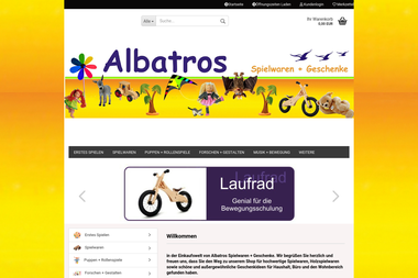 albatros-holzspielzeug.de - Geschenkartikel Großhandel Mössingen