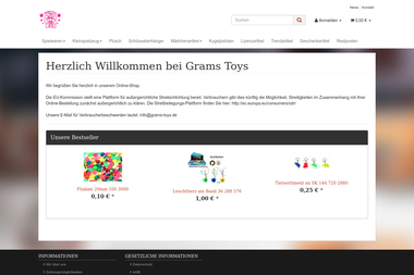 grams-toys.de - Geschenkartikel Großhandel Nettetal
