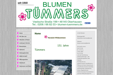 blumen-tuemmers.de - Geschenkartikel Großhandel Oberhausen