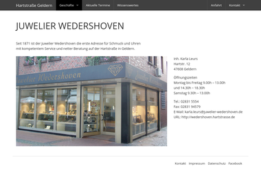 wedershoven.hartstrasse.de - Juwelier Geldern