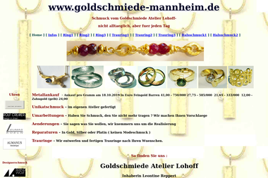 goldschmiede-mannheim.de - Juwelier Mannheim