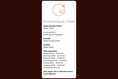goldschmiede-ohlert.de - Juwelier Mönchengladbach