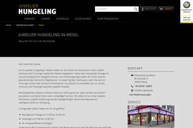 hungeling.de/home/niederlassungen/wesel - Juwelier Wesel