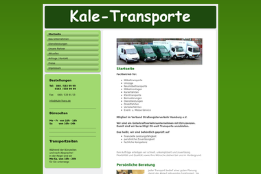 kale-trans.de - Kleintransporte Hamburg