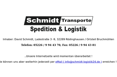 schmidt-logistik24.de - Kleintransporte Melle