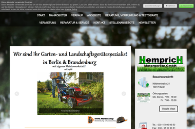 hemprich-motorgeraete.de - Landmaschinen Berlin