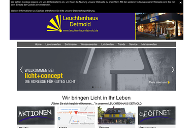 leuchtenhaus-detmold.de - Elektronikgeschäft Detmold